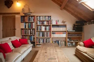 Entrevue sur l'espace salon du gîte "Le Loft"