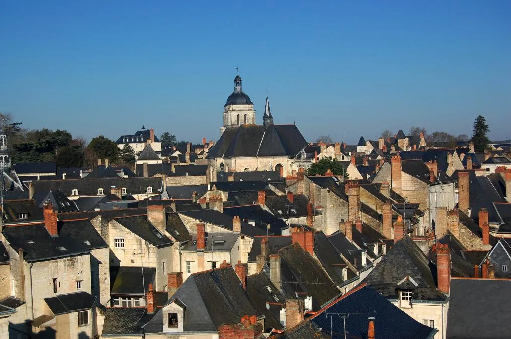 Baugé vue sur les toits